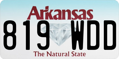 AR license plate 819WDD