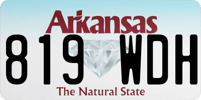 AR license plate 819WDH