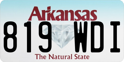 AR license plate 819WDI