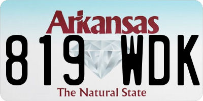 AR license plate 819WDK
