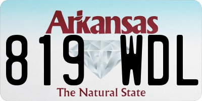 AR license plate 819WDL