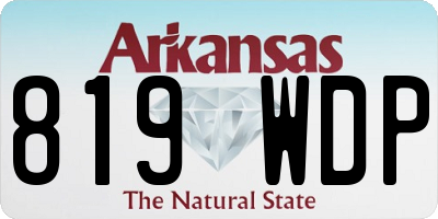 AR license plate 819WDP