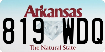 AR license plate 819WDQ
