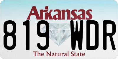 AR license plate 819WDR