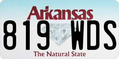 AR license plate 819WDS