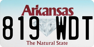 AR license plate 819WDT