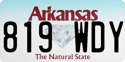 AR license plate 819WDY