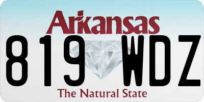AR license plate 819WDZ