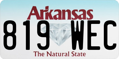 AR license plate 819WEC