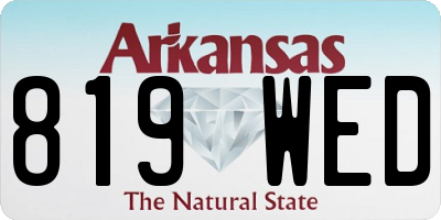 AR license plate 819WED