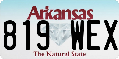 AR license plate 819WEX
