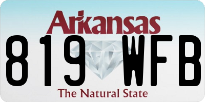AR license plate 819WFB