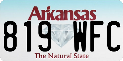 AR license plate 819WFC