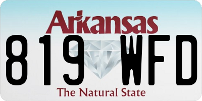 AR license plate 819WFD