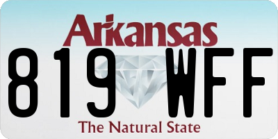 AR license plate 819WFF