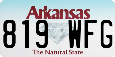 AR license plate 819WFG