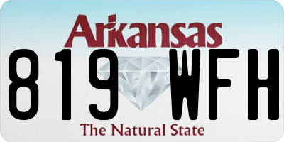 AR license plate 819WFH