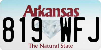 AR license plate 819WFJ