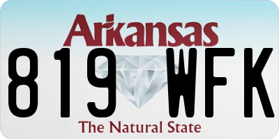 AR license plate 819WFK