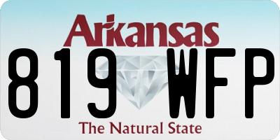 AR license plate 819WFP