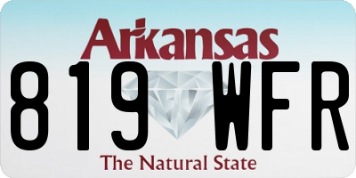 AR license plate 819WFR