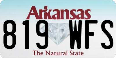 AR license plate 819WFS