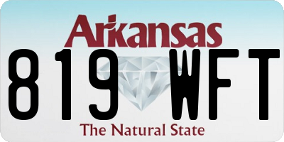 AR license plate 819WFT
