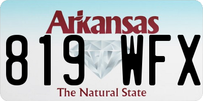 AR license plate 819WFX