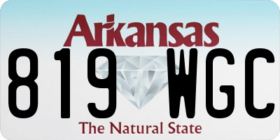 AR license plate 819WGC