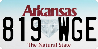 AR license plate 819WGE
