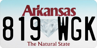 AR license plate 819WGK