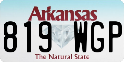 AR license plate 819WGP