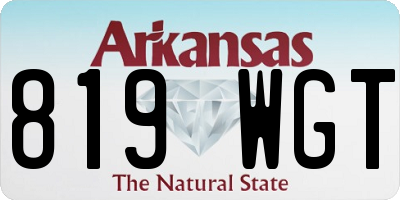 AR license plate 819WGT