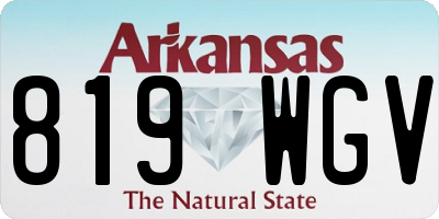 AR license plate 819WGV