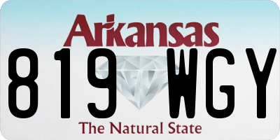 AR license plate 819WGY