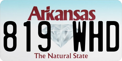 AR license plate 819WHD