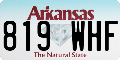 AR license plate 819WHF