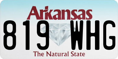 AR license plate 819WHG