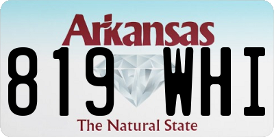 AR license plate 819WHI