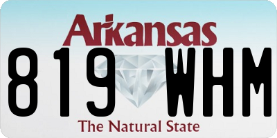 AR license plate 819WHM