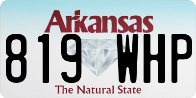 AR license plate 819WHP
