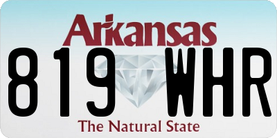 AR license plate 819WHR
