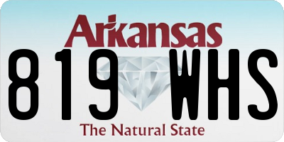 AR license plate 819WHS