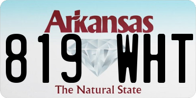 AR license plate 819WHT