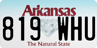 AR license plate 819WHU