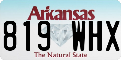 AR license plate 819WHX