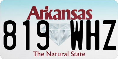 AR license plate 819WHZ
