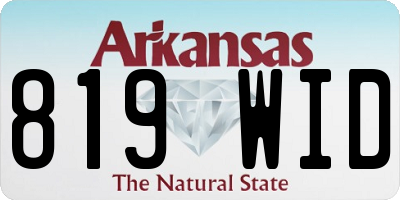 AR license plate 819WID