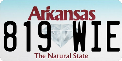 AR license plate 819WIE