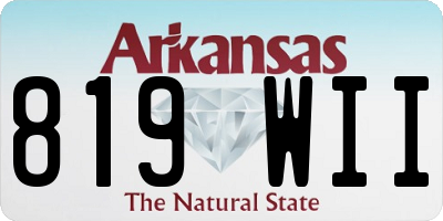 AR license plate 819WII
